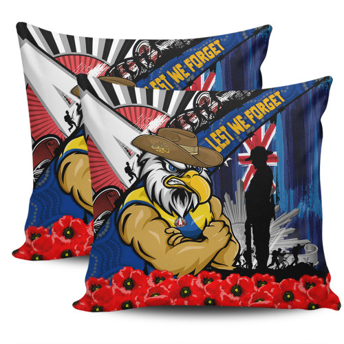 West Coast Eagles Pillow Cases Anzac Day Honor United In Spirit