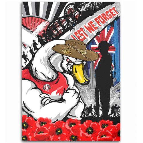 Sydney Swans Area Rug Anzac Day Honor United In Spirit