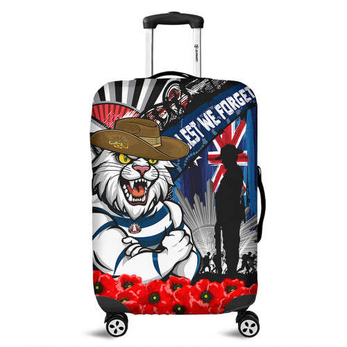 Geelong Cats Luggage Cover Anzac Day Honor United In Spirit
