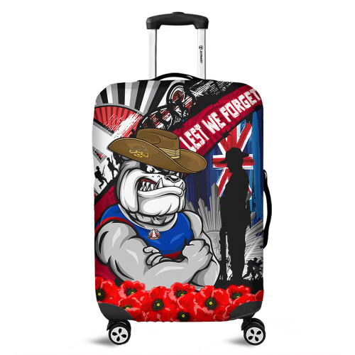 Western Bulldogs Luggage Cover Anzac Day Honor United In Spirit