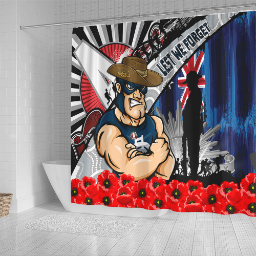 Carlton Shower Curtain Anzac Day Honor United In Spirit Carlton Shower Curtain Anzac Day Honor United In Spirit