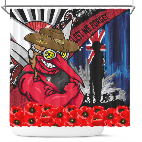 Essendon Shower Curtain Anzac Day Honor United In Spirit Essendon Shower Curtain Anzac Day Honor United In Spirit