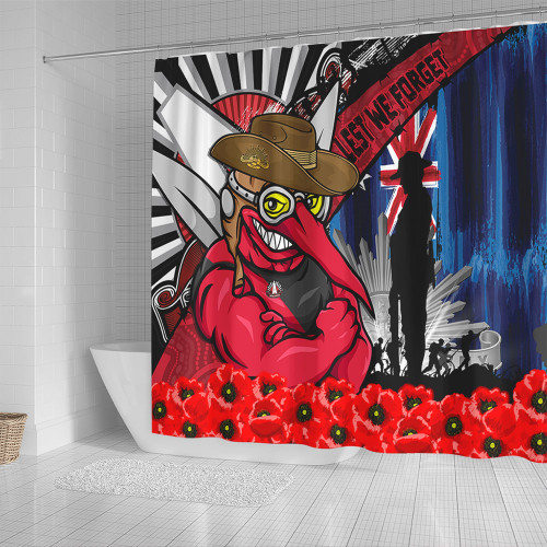 Essendon Shower Curtain Anzac Day Honor United In Spirit Essendon Shower Curtain Anzac Day Honor United In Spirit