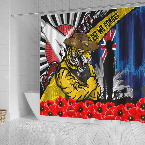 Richmond Shower Curtain Anzac Day Honor United In Spirit Richmond Shower Curtain Anzac Day Honor United In Spirit