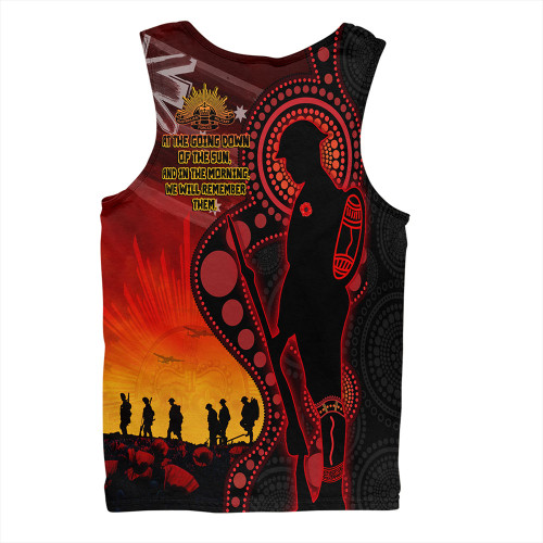 Australia Men Singlet ANZAC Day Aboriginal Guardians Of The Dawn Australia Men Singlet ANZAC Day Aboriginal Guardians Of The Dawn