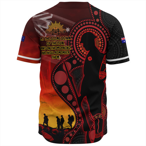 Australia Baseball Shirt ANZAC Day Aboriginal Guardians Of The Dawn Australia Baseball Shirt ANZAC Day Aboriginal Guardians Of The Dawn