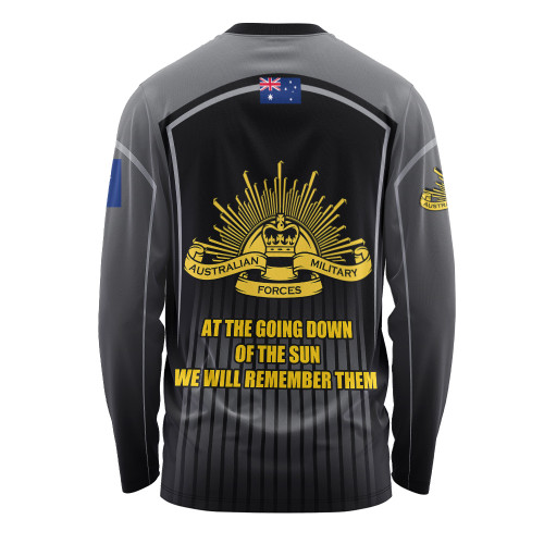 Australia Long Sleeve T-shirt - Remembrance Day Lest We Forget Special Black2