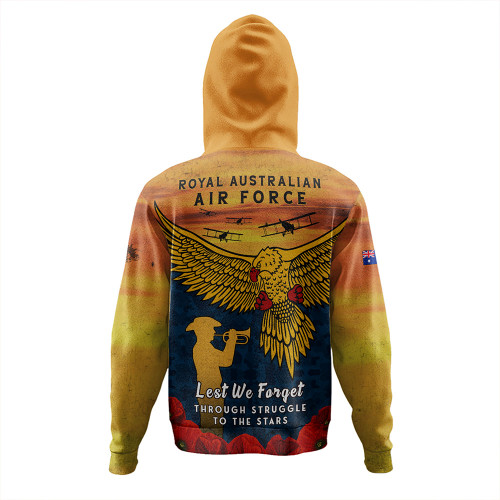 Australia Hoodie Anzac Day Lest We Forget Royal Australian Air Force
