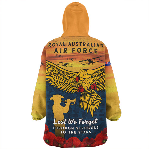Australia Snug Hoodie Anzac Day Lest We Forget Royal Australian Air Force