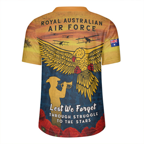 Australia Rugby Jersey Anzac Day Lest We Forget Royal Australian Air Force