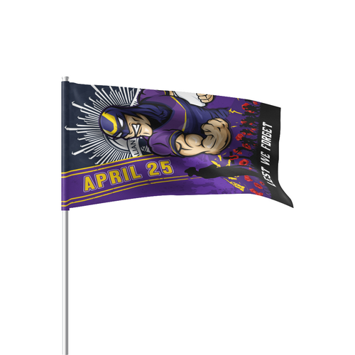 Melbourne Storm Flag Parade Anzac Day Lest We Forget Strong Fighting Spirit