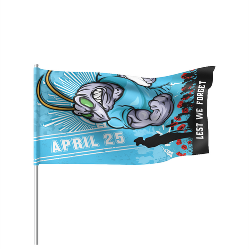 New South Wales Blues Flag Parade Anzac Day Lest We Forget Strong Fighting Spirit