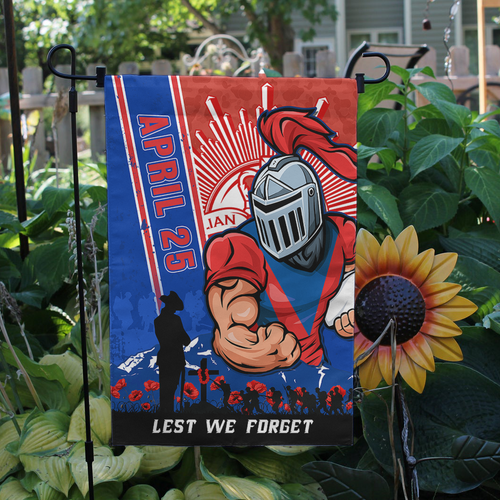 Newcastle Knights Garden Flag Anzac Day Lest We Forget Strong Fighting Spirit Newcastle Knights Garden Flag Anzac Day Lest We Forget Strong Fighting Spirit