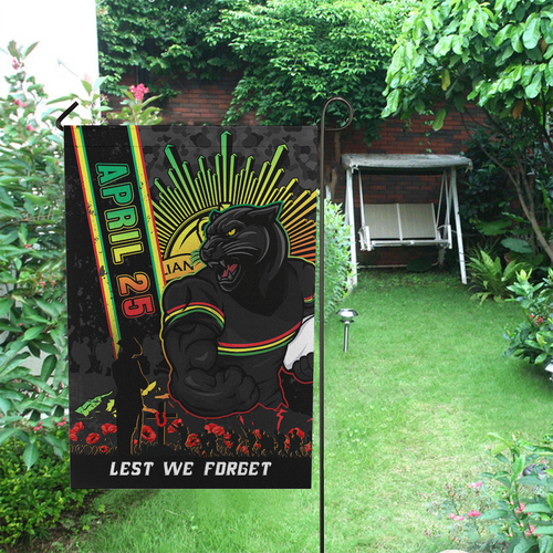 Penrith Panthers Garden Flag Anzac Day Lest We Forget Strong Fighting Spirit Penrith Panthers Garden Flag Anzac Day Lest We Forget Strong Fighting Spirit