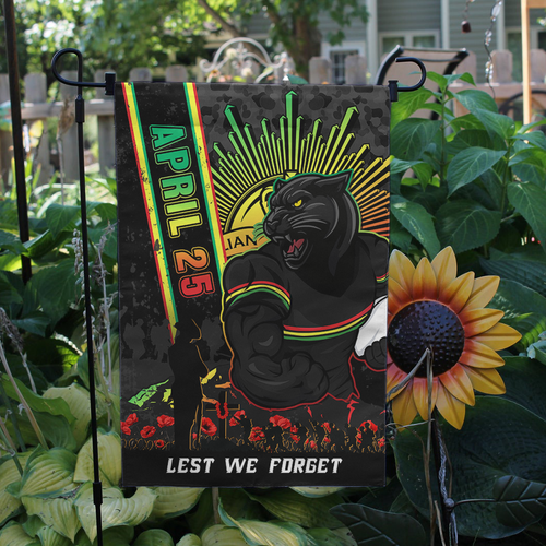 Penrith Panthers Garden Flag Anzac Day Lest We Forget Strong Fighting Spirit Penrith Panthers Garden Flag Anzac Day Lest We Forget Strong Fighting Spirit