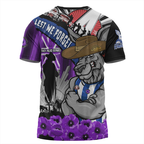 North Melbourne T-Shirt ANZAC Day Honor Purple Valor And Spirit North Melbourne T-Shirt ANZAC Day Honor Purple Valor And Spirit