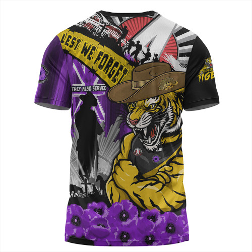 Richmond T-Shirt ANZAC Day Honor Purple Valor And Spirit