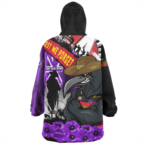 Adelaide Crows Snug Hoodie ANZAC Day Honor Purple Valor And Spirit Adelaide Crows Snug Hoodie ANZAC Day Honor Purple Valor And Spirit