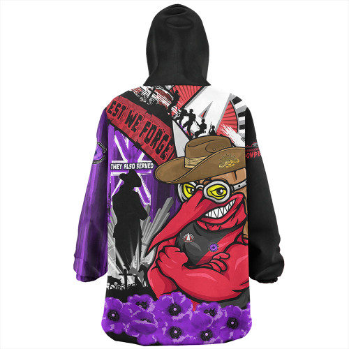 Essendon Snug Hoodie ANZAC Day Honor Purple Valor And Spirit Essendon Snug Hoodie ANZAC Day Honor Purple Valor And Spirit