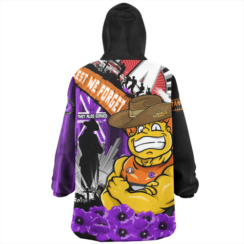 GWS GIANTS Snug Hoodie ANZAC Day Honor Purple Valor And Spirit GWS GIANTS Snug Hoodie ANZAC Day Honor Purple Valor And Spirit