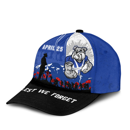 Canterbury-Bankstown Bulldogs Cap Anzac Day Lest We Forget Strong Fighting Spirit Canterbury-Bankstown Bulldogs Cap Anzac Day Lest We Forget Strong Fighting Spirit
