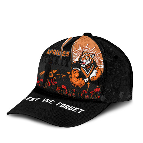Wests Tigers Cap Anzac Day Lest We Forget Strong Fighting Spirit Wests Tigers Cap Anzac Day Lest We Forget Strong Fighting Spirit