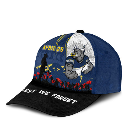 North Queensland Cowboys Cap Anzac Day Lest We Forget Strong Fighting Spirit North Queensland Cowboys Cap Anzac Day Lest We Forget Strong Fighting Spirit