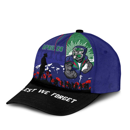 New Zealand Warriors Cap Anzac Day Lest We Forget Strong Fighting Spirit New Zealand Warriors Cap Anzac Day Lest We Forget Strong Fighting Spirit