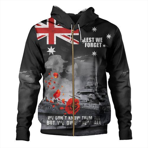 Australia Hoodie Anzac Day Guardian Of The Seas Lest We Forget