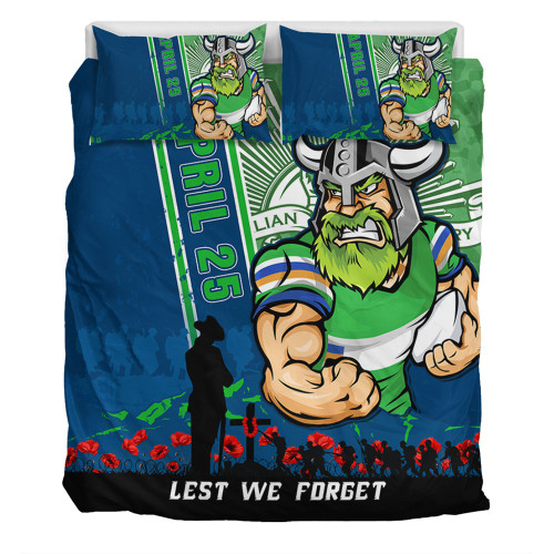 Canberra Raiders Bedding Set Anzac Day Lest We Forget Strong Fighting Spirit Canberra Raiders Bedding Set Anzac Day Lest We Forget Strong Fighting Spirit