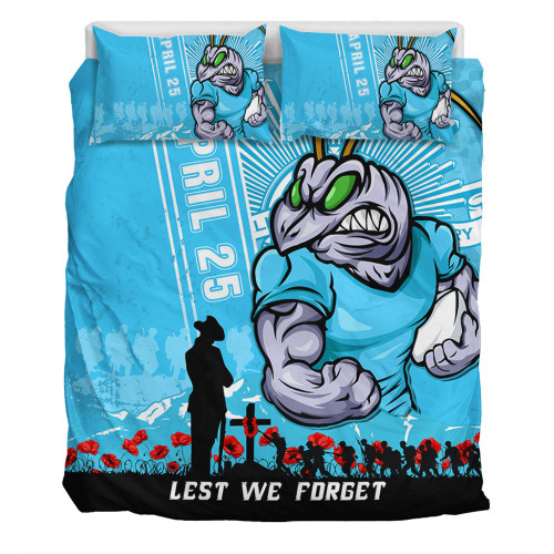 New South Wales Blues Bedding Set Anzac Day Lest We Forget Strong Fighting Spirit