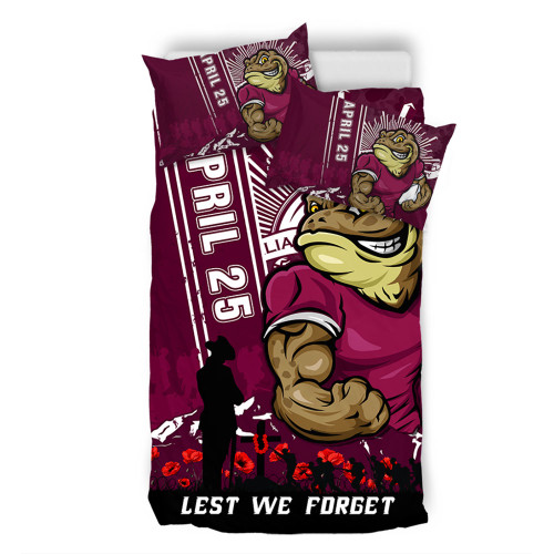 Queensland Maroons Bedding Set Anzac Day Lest We Forget Strong Fighting Spirit Queensland Maroons Bedding Set Anzac Day Lest We Forget Strong Fighting Spirit