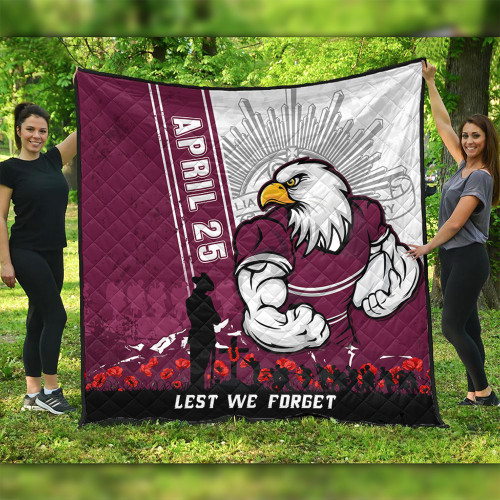 Manly Warringah Sea Eagles Quilt Anzac Day Lest We Forget Strong Fighting Spirit Manly Warringah Sea Eagles Quilt Anzac Day Lest We Forget Strong Fighting Spirit