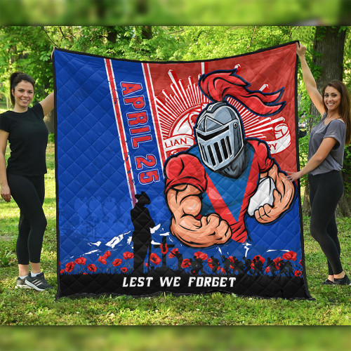 Newcastle Knights Quilt Anzac Day Lest We Forget Strong Fighting Spirit Newcastle Knights Quilt Anzac Day Lest We Forget Strong Fighting Spirit