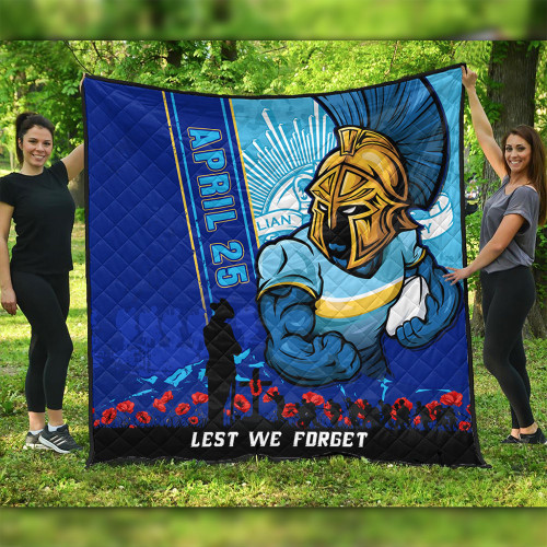 Gold Coast Titans Quilt Anzac Day Lest We Forget Strong Fighting Spirit Gold Coast Titans Quilt Anzac Day Lest We Forget Strong Fighting Spirit