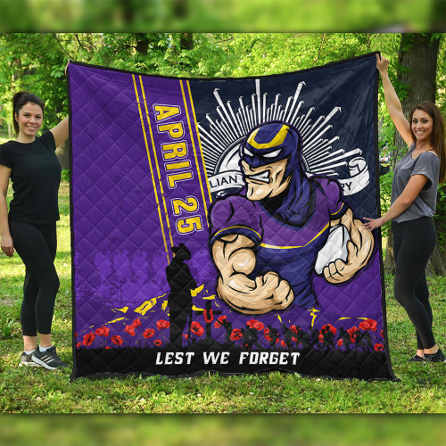 Melbourne Storm Quilt Anzac Day Lest We Forget Strong Fighting Spirit Melbourne Storm Quilt Anzac Day Lest We Forget Strong Fighting Spirit