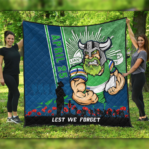Canberra Raiders Quilt Anzac Day Lest We Forget Strong Fighting Spirit Canberra Raiders Quilt Anzac Day Lest We Forget Strong Fighting Spirit