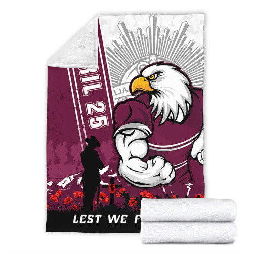Manly Warringah Sea Eagles Blanket Anzac Day Lest We Forget Strong Fighting Spirit Manly Warringah Sea Eagles Blanket Anzac Day Lest We Forget Strong Fighting Spirit