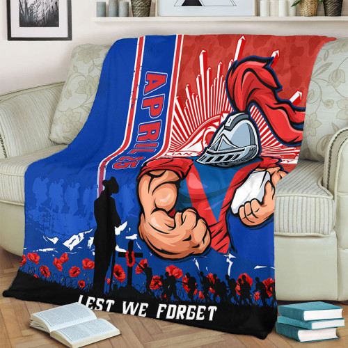 Newcastle Knights Blanket Anzac Day Lest We Forget Strong Fighting Spirit Newcastle Knights Blanket Anzac Day Lest We Forget Strong Fighting Spirit