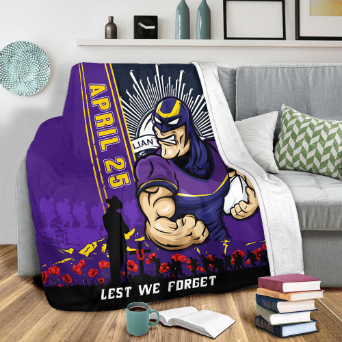 Melbourne Storm Blanket Anzac Day Lest We Forget Strong Fighting Spirit Melbourne Storm Blanket Anzac Day Lest We Forget Strong Fighting Spirit