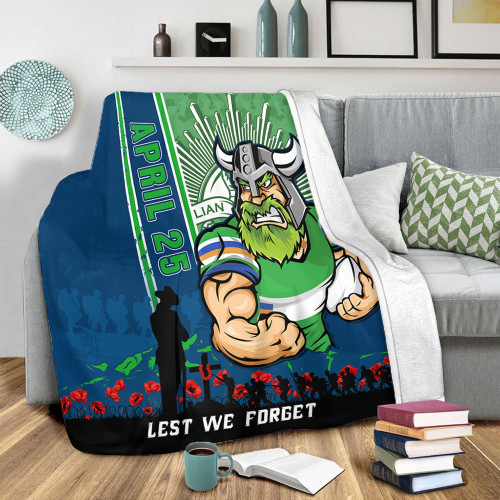 Canberra Raiders Blanket Anzac Day Lest We Forget Strong Fighting Spirit Canberra Raiders Blanket Anzac Day Lest We Forget Strong Fighting Spirit