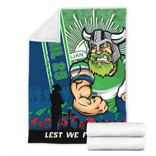 Canberra Raiders Blanket Anzac Day Lest We Forget Strong Fighting Spirit Canberra Raiders Blanket Anzac Day Lest We Forget Strong Fighting Spirit