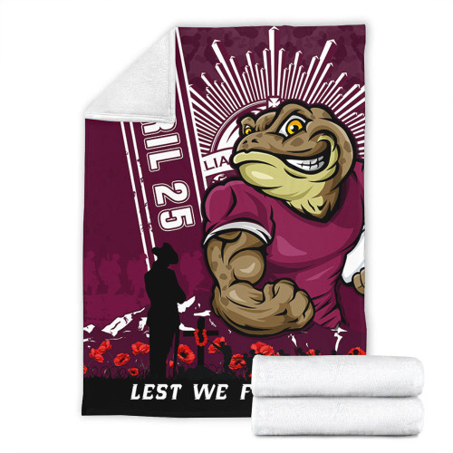 Queensland Maroons Blanket Anzac Day Lest We Forget Strong Fighting Spirit Queensland Maroons Blanket Anzac Day Lest We Forget Strong Fighting Spirit