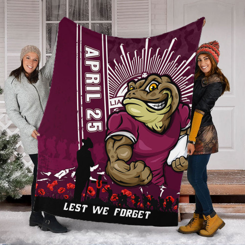 Queensland Maroons Blanket Anzac Day Lest We Forget Strong Fighting Spirit Queensland Maroons Blanket Anzac Day Lest We Forget Strong Fighting Spirit