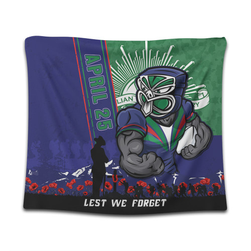 New Zealand Warriors Tapestry Anzac Day Lest We Forget Strong Fighting Spirit New Zealand Warriors Tapestry Anzac Day Lest We Forget Strong Fighting Spirit