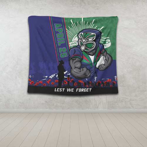 New Zealand Warriors Tapestry Anzac Day Lest We Forget Strong Fighting Spirit New Zealand Warriors Tapestry Anzac Day Lest We Forget Strong Fighting Spirit