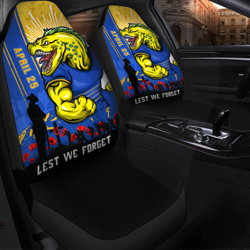 Parramatta Eels Car Seat Cover Anzac Day Lest We Forget Strong Fighting Spirit