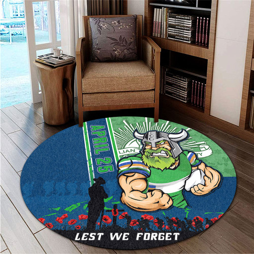 Canberra Raiders Round Rug Anzac Day Lest We Forget Strong Fighting Spirit Canberra Raiders Round Rug Anzac Day Lest We Forget Strong Fighting Spirit