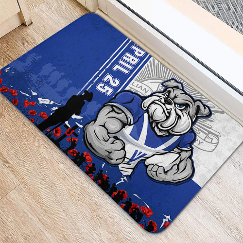 Canterbury-Bankstown Bulldogs Doormat Anzac Day Lest We Forget Strong Fighting Spirit Canterbury-Bankstown Bulldogs Doormat Anzac Day Lest We Forget Strong Fighting Spirit