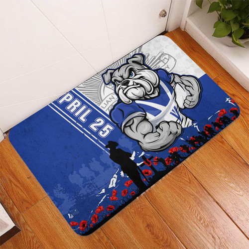 Canterbury-Bankstown Bulldogs Doormat Anzac Day Lest We Forget Strong Fighting Spirit Canterbury-Bankstown Bulldogs Doormat Anzac Day Lest We Forget Strong Fighting Spirit